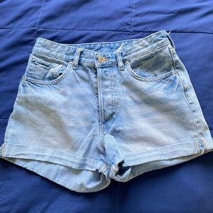 High waisted jean shorts from H&M